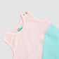 Organic Cotton Duo Jabla-Shorts Set Sleeveless - Salsa Rose
