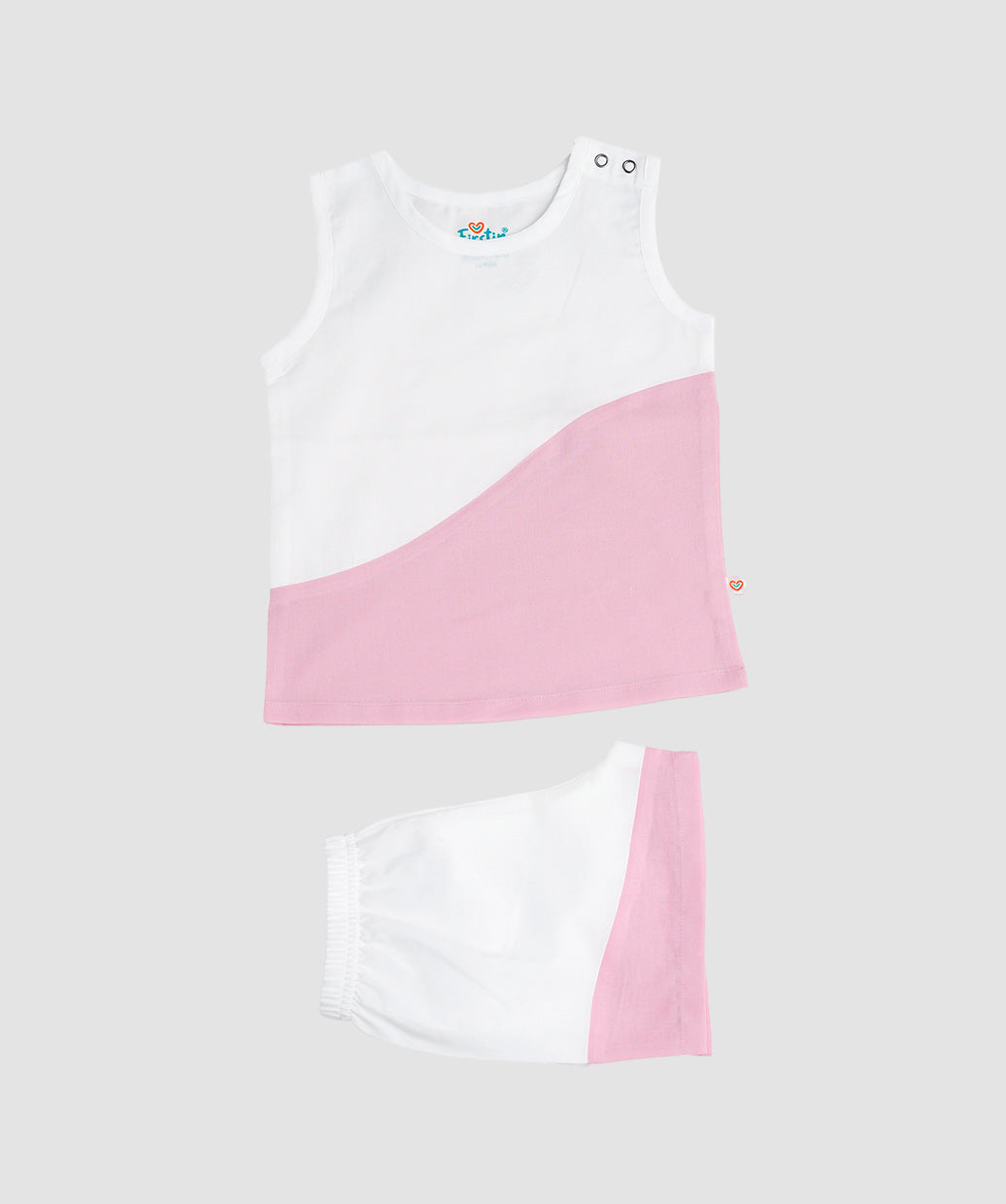Organic Cotton Duo Jabla-Shorts Set Sleeveless - White