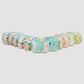 Muslin Pouch - Zip Type - Salsa Rose Daisy Cloud
