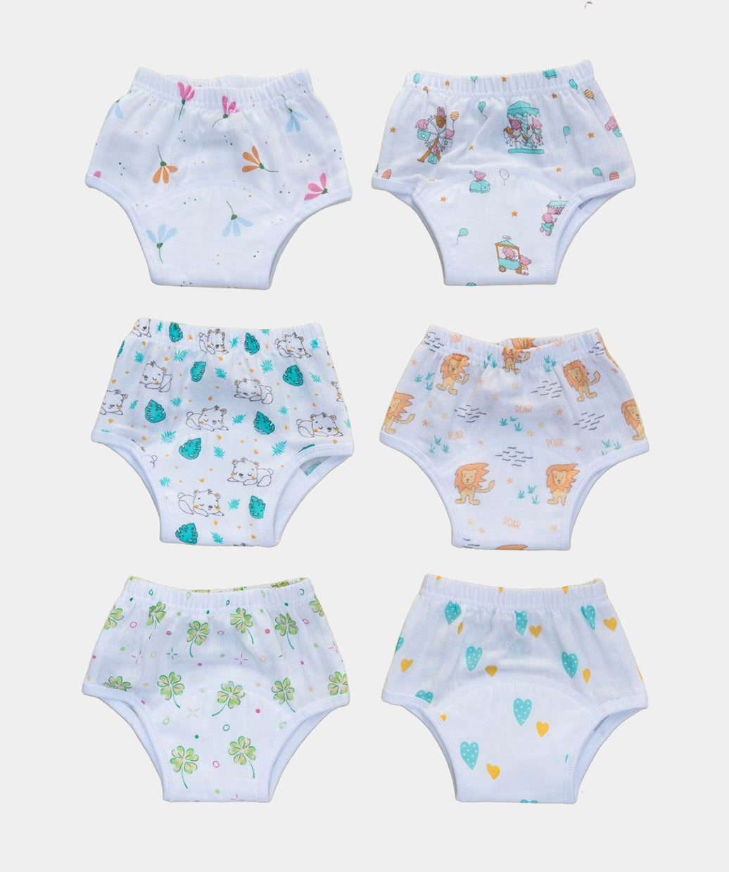Muslin Padded Underwear Assorted 3 Pc Pack Combo A