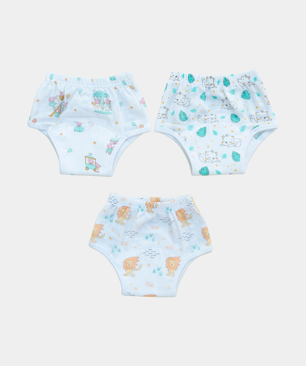 Muslin Padded Underwear Assorted 3 Pc Pack Combo A