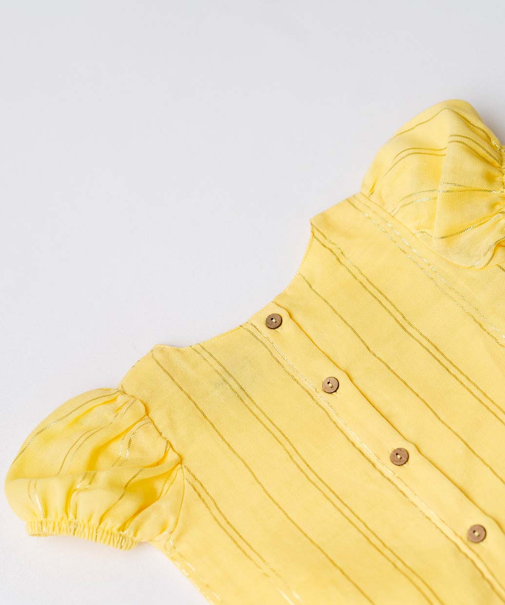 Ridhi Top With Skirt (Puff Sleeve) - Crayola
