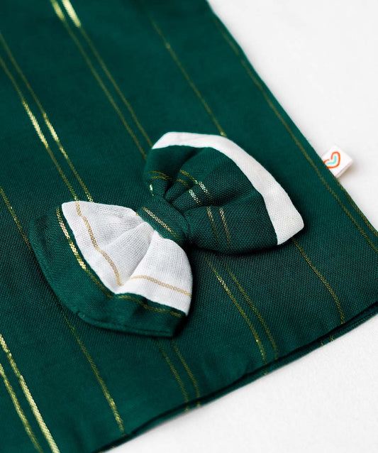 FIRSTIN Ridhi Top With Skirt (Puff Sleeve) - Opal