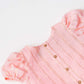 Ridhi Top With Skirt (Puff Sleeve) - Flamingo Pink