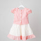Ridhi Top With Skirt (Puff Sleeve) - Flamingo Pink