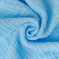 Muslin Bubble Crinkle Smocking Frock - Aqua