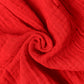 Muslin Bubble Crinkle Smocking Frock - Carmine