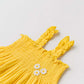 Muslin Bubble Crinkle Smocking Frock - Crayola