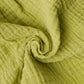 Muslin Bubble Crinkle Smocking Frock - Palm Green