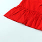 Swiss Dobby Frock (Tunic) - Carmine