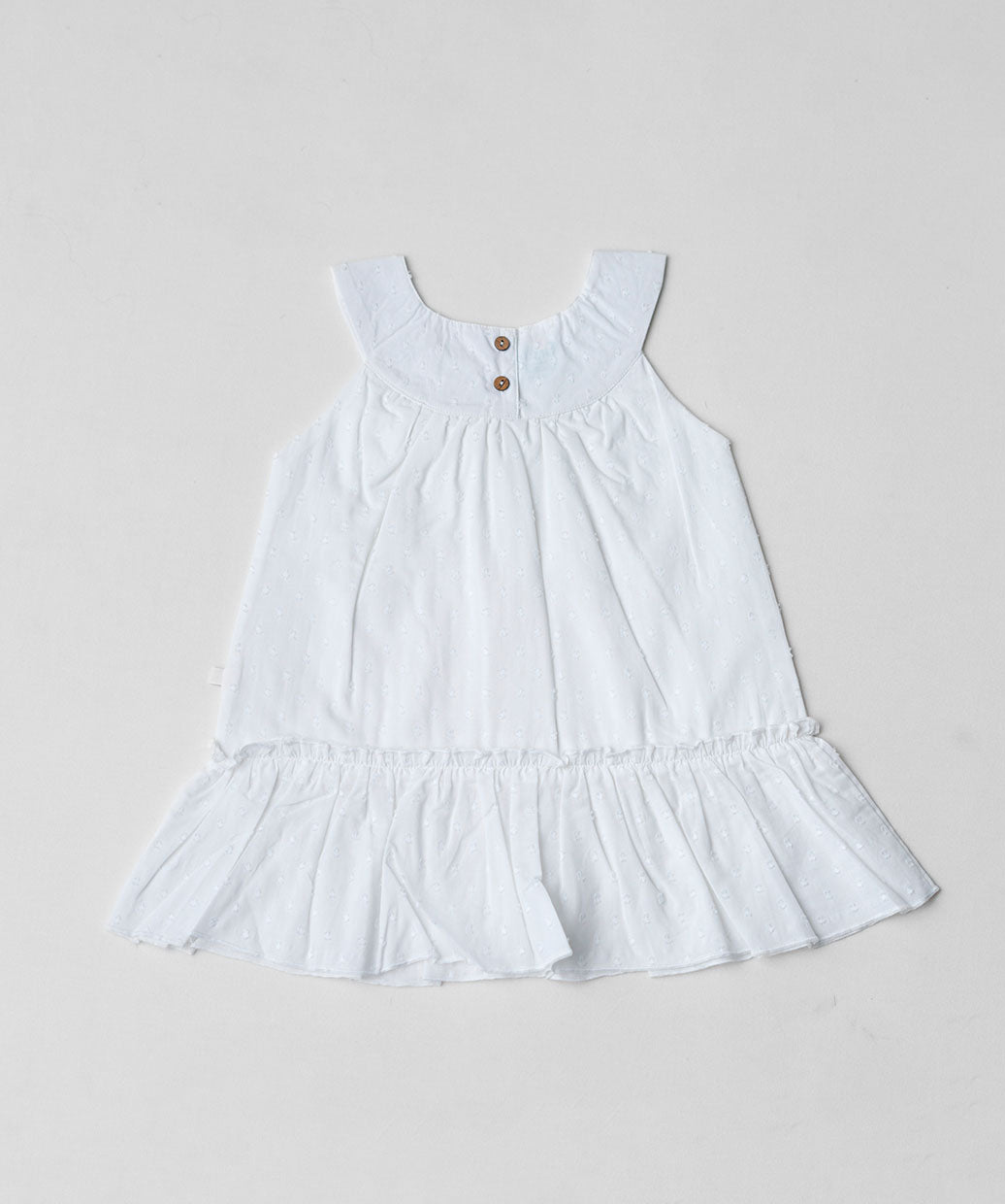 Swiss Dobby Frock (Tunic) - White