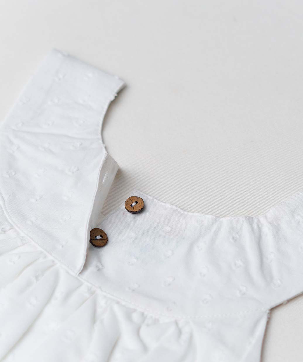 Swiss Dobby Frock (Tunic) - White