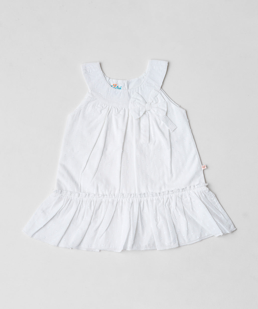 Swiss Dobby Frock (Tunic) - White