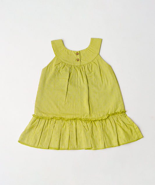 Swiss Dobby Frock (Tunic) - Palm Green