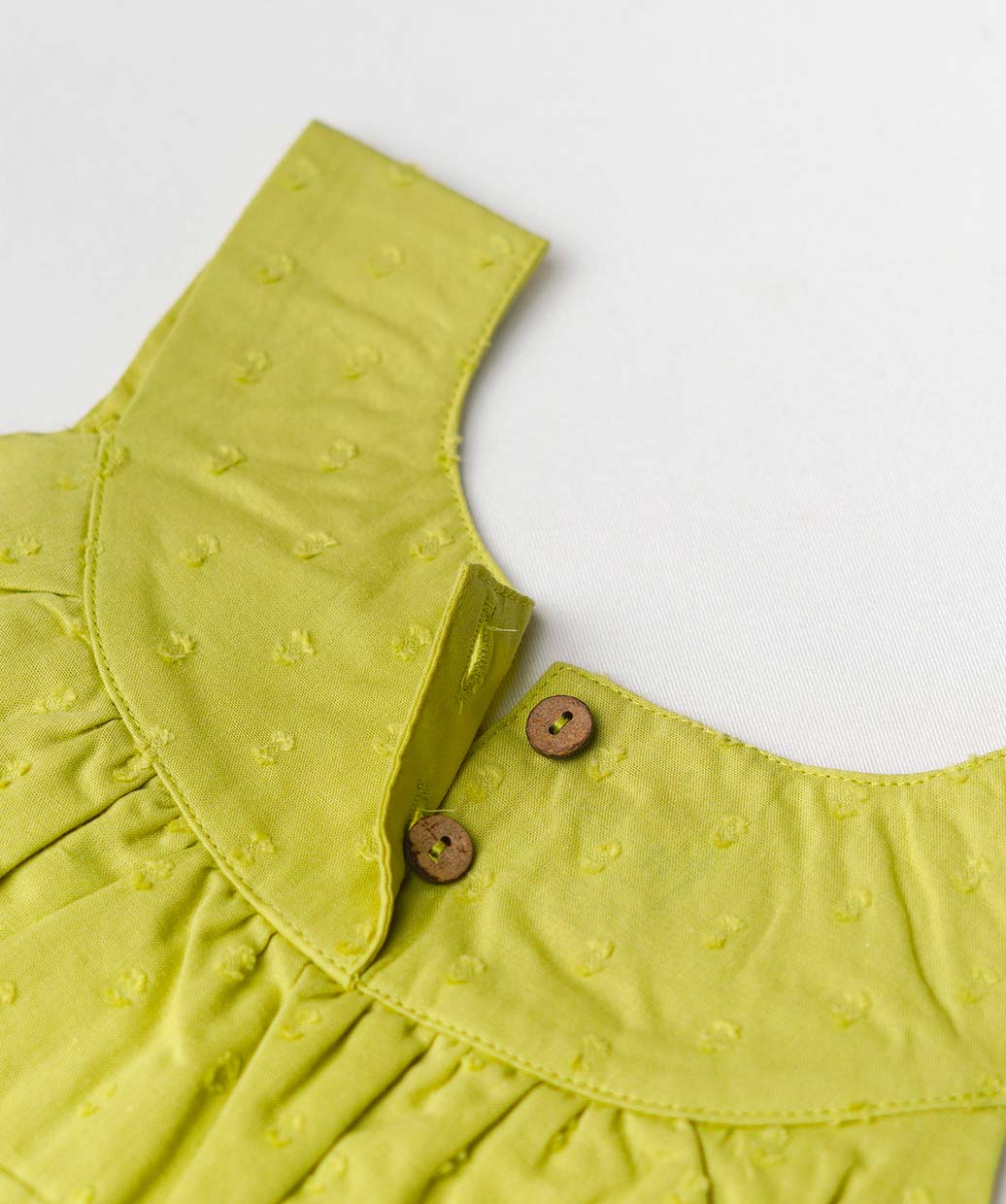 Swiss Dobby Frock (Tunic) - Palm Green