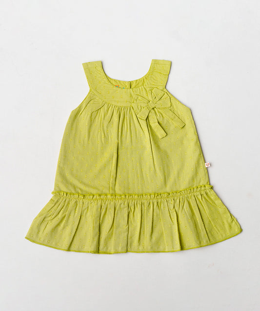 Swiss Dobby Frock (Tunic) - Palm Green