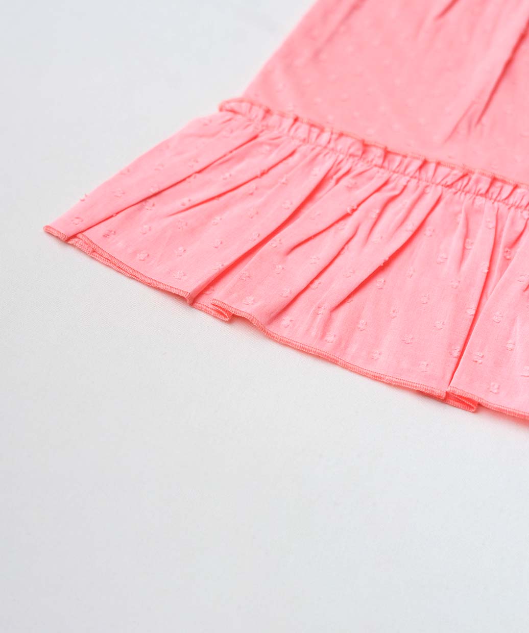Swiss Dobby Frock (Tunic) - Melon Pink