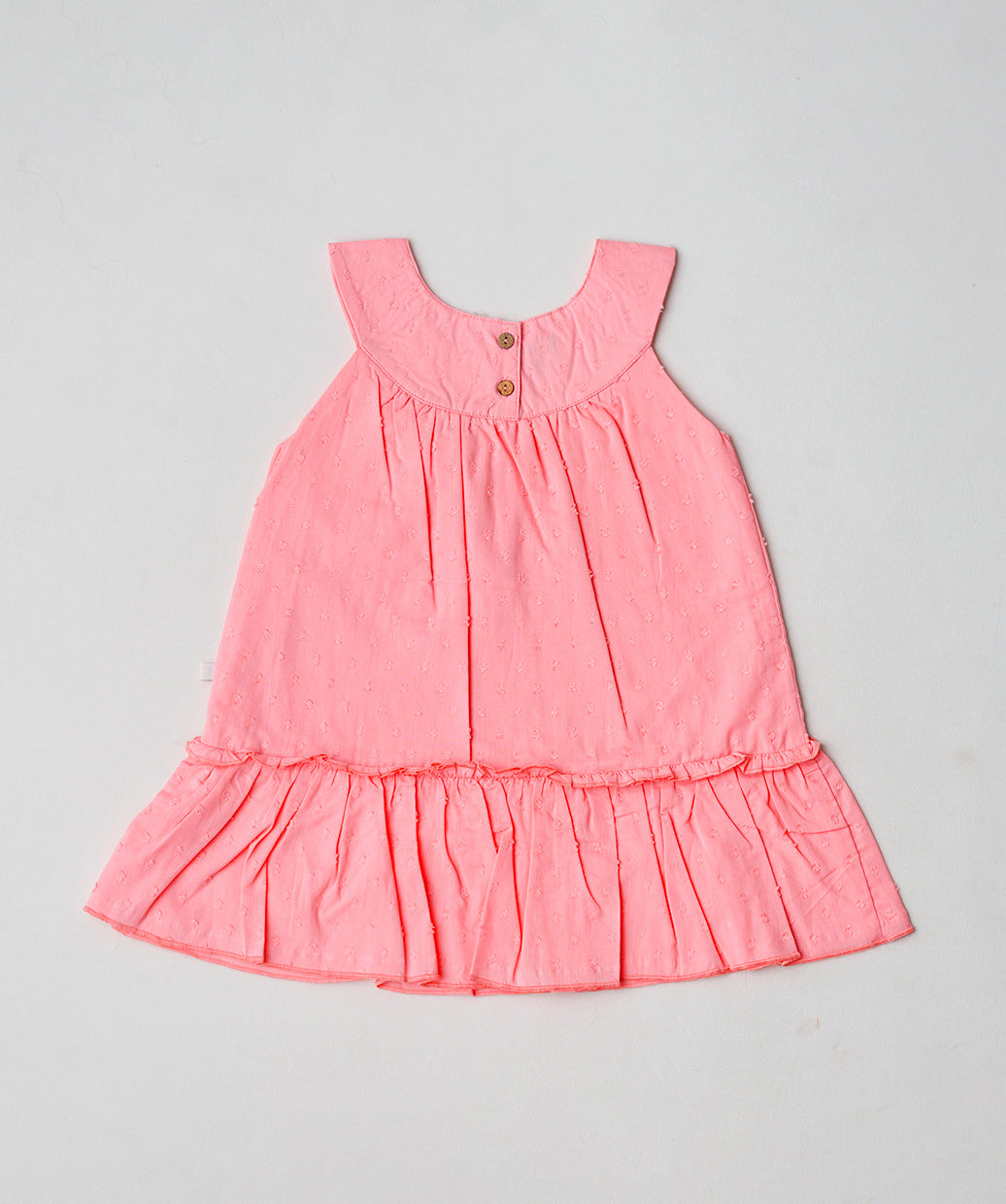 Swiss Dobby Frock (Tunic) - Melon Pink