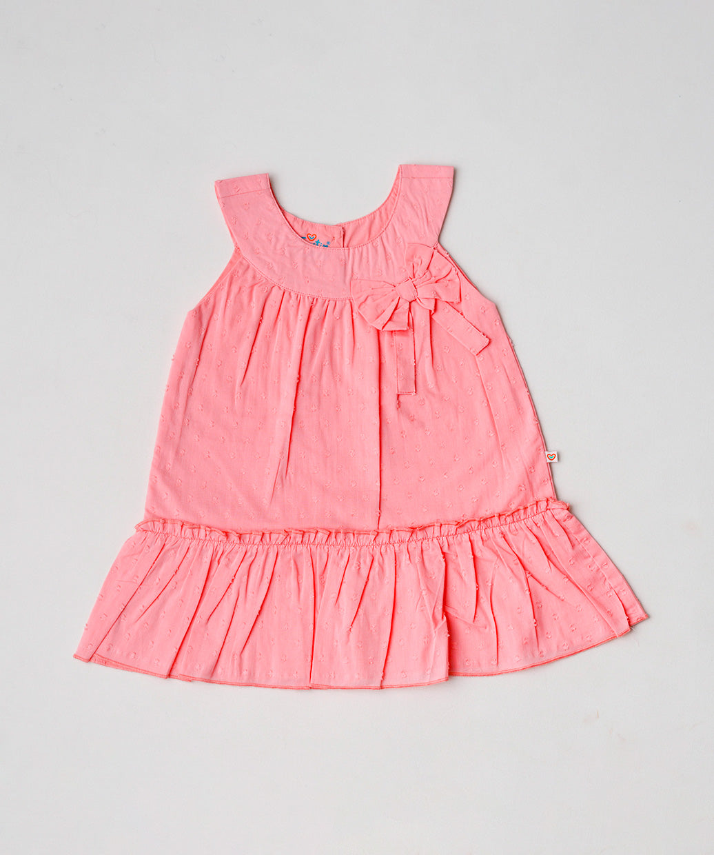 Swiss Dobby Frock (Tunic) - Melon Pink