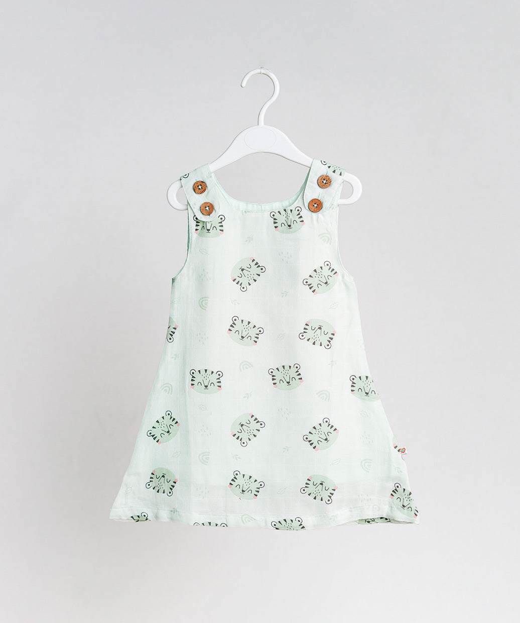 Muslin Tent Frock - Frost Tiger Rainbow