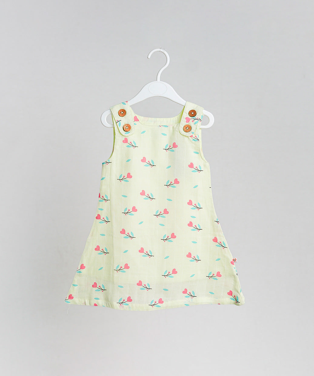 Muslin Tent Frock - Lime Cream Anthurium