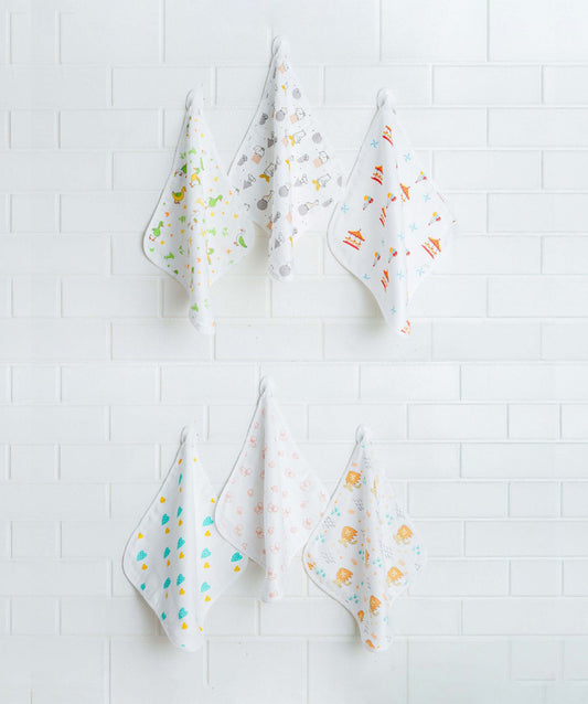 Muslin Wash Cloth Assorted (Any 3 prints) 3 Pcs Pack Combo B