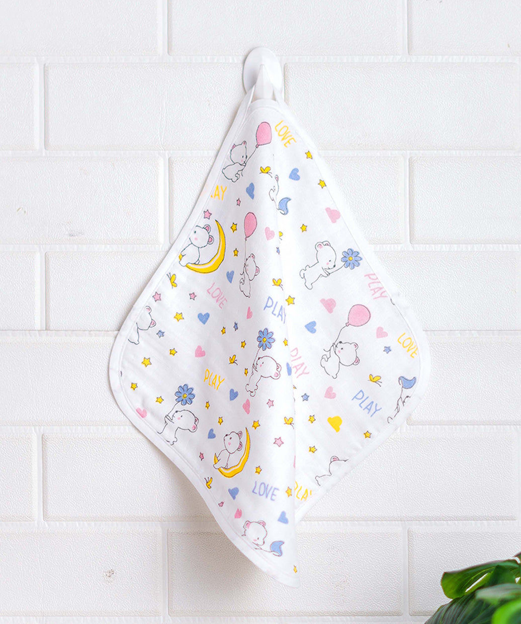 Muslin Wash Cloth Assorted (Any 2 prints) 2 Pcs Pack Combo 3