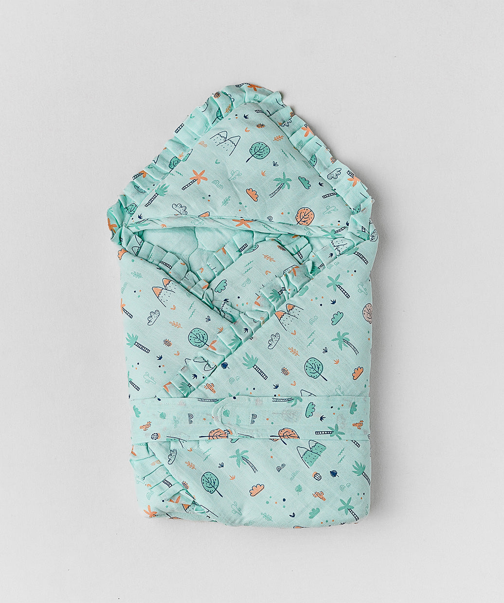 Muslin Mint Cliff Baby Wrap Bed