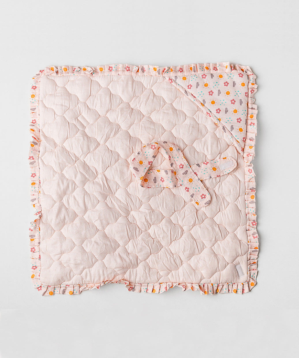 Muslin Salsa Rose Daisy Cloud Baby Wrap Bed