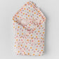 Muslin Salsa Rose Daisy Cloud Baby Wrap Bed
