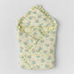 Muslin Yellow Zippy Zibra Baby Wrap Bed