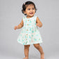 Muslin Front Open Sleeveless Frock - Frost Dino Crown