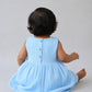 Muslin Bubble Crinkle Grace Frock - Aqua