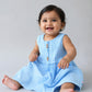 Muslin Bubble Crinkle Grace Frock - Aqua