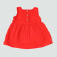 Muslin Bubble Crinkle Grace Frock - Carmine