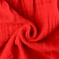 Muslin Bubble Crinkle Grace Frock - Carmine