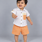 Muslin Lycra Pocket Prince - Pumpkin Orange