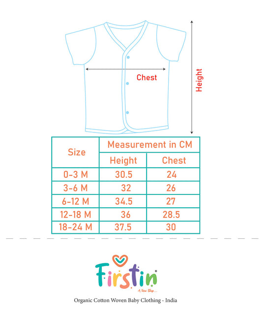 Blue Fir Tree White Base Muslin Jabla Shorts Set Half Sleeve