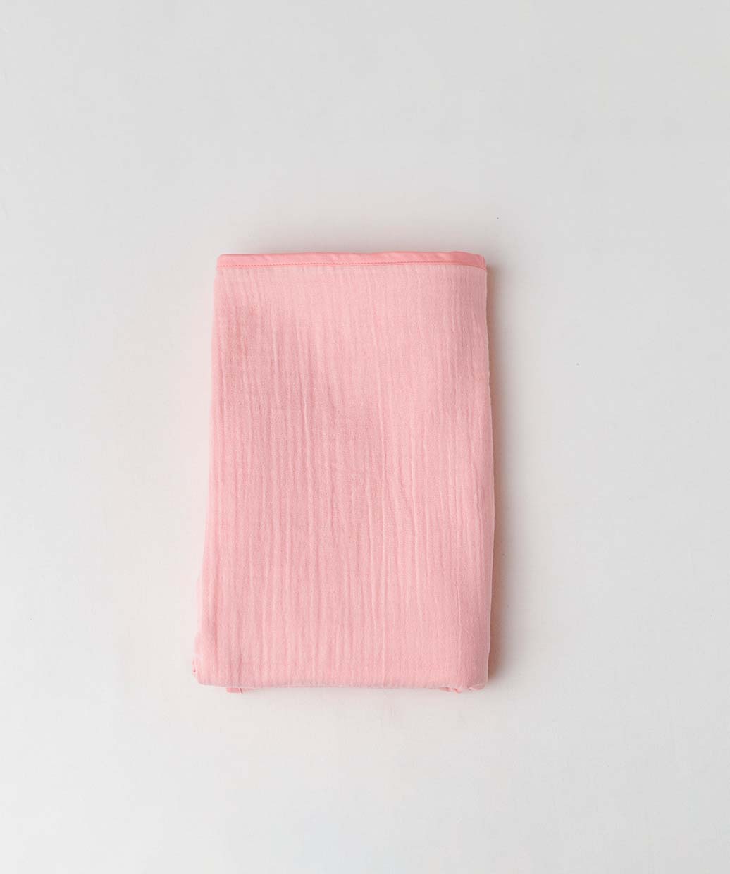 Muslin Bubble Crinkle Hooded Blanket - Flamingo Pink (Kitty)