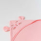 Muslin Bubble Crinkle Hooded Blanket - Flamingo Pink (Kitty)