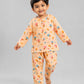 Muslin Pyjamas Set - Apricot Sherbet Mushies