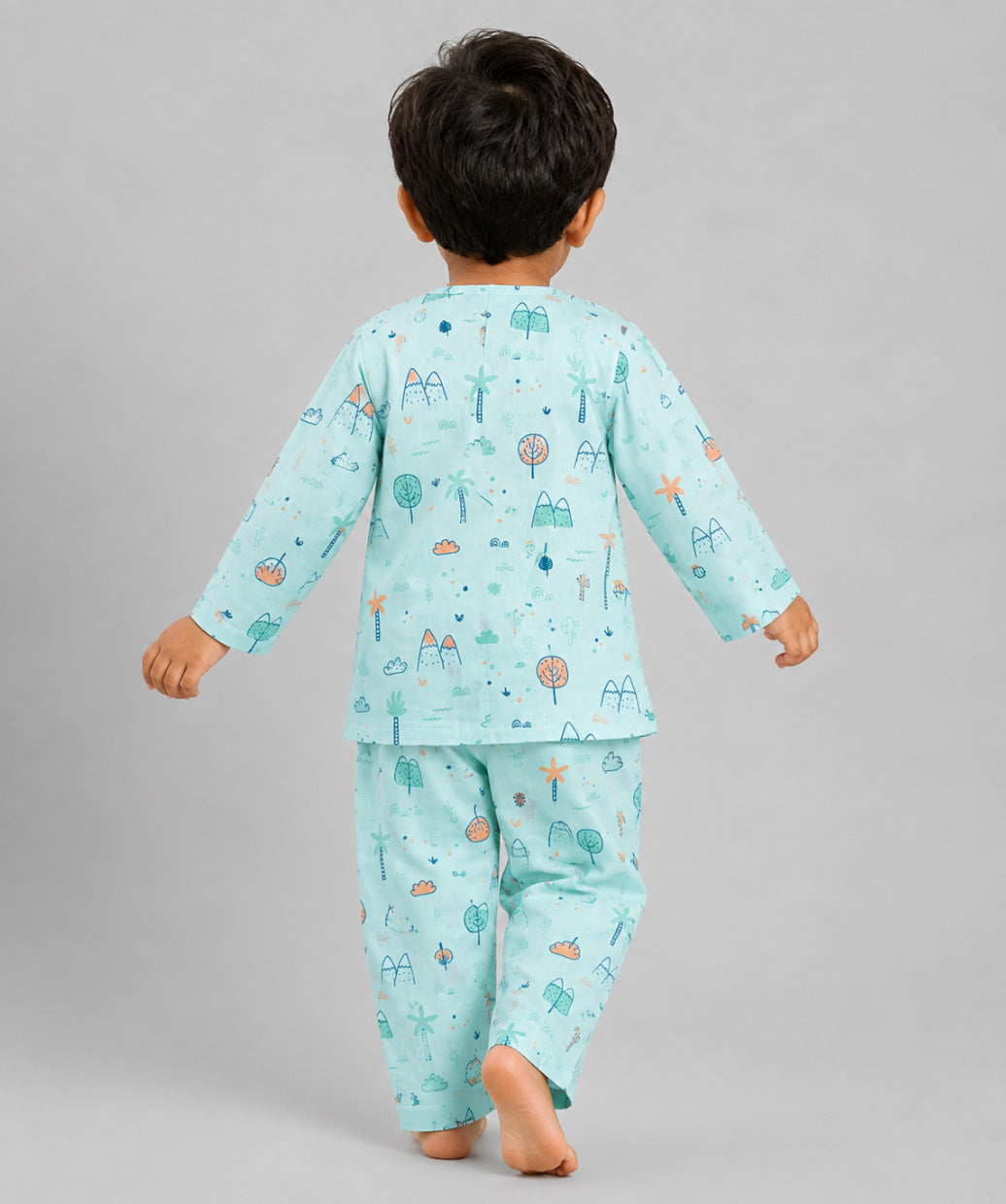 Muslin Pyjamas Set - Mint Cliff