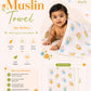 Muslin Towel (70X70CM) 2 PCS Combo Pack 2