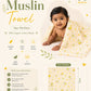 Muslin Towel (70X70CM) 2 PCS Combo Pack 1
