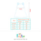 Seer Sucker Muslin Shoulder Button Frock With Embroidery Mint