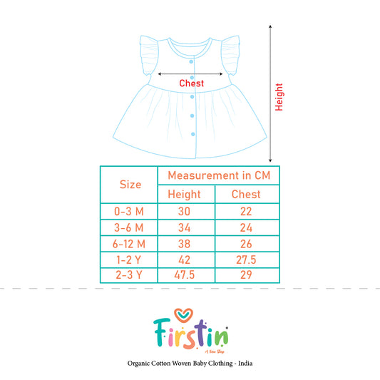 Swiss Dobby Half Sleeve Casual Frock - Carmine