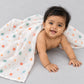 Muslin Seer Sucker Towel 70X70CM - Orbit Stars